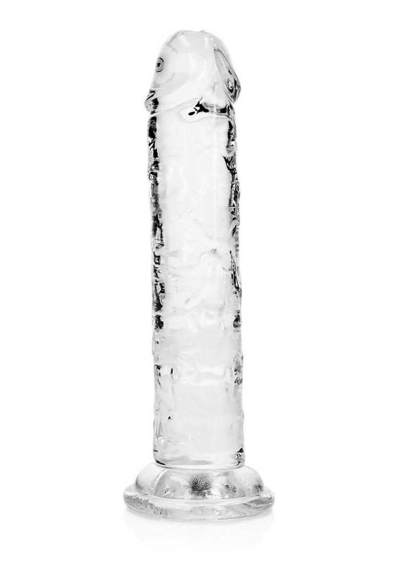 RealRock Skin Realistic Straight Dildo 6in - Clear