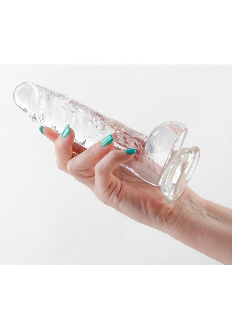 Fantasia Ballsy Dildo 6.5in - Clear