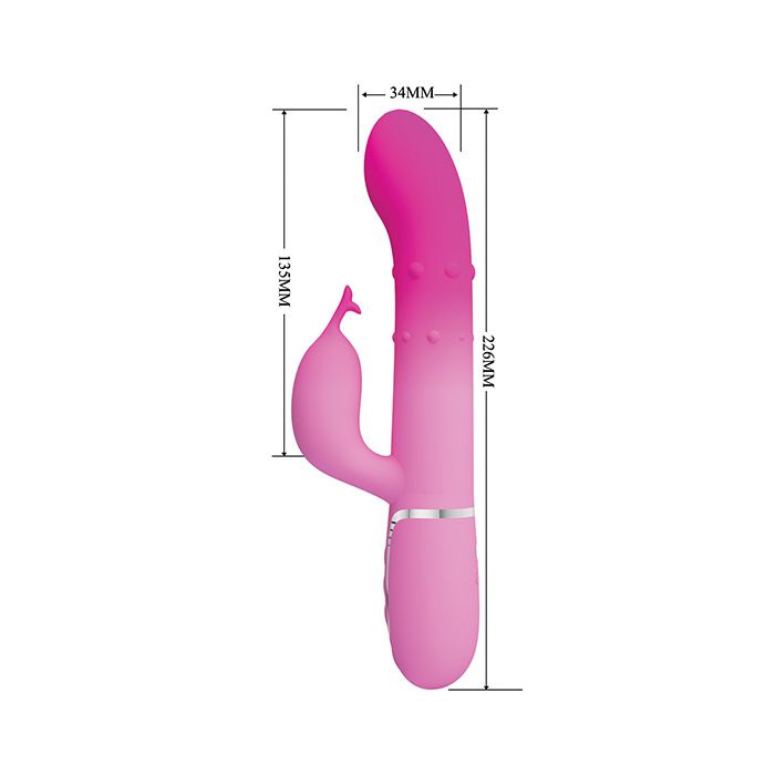 Pretty Love Shima Vertical & Horizontal Beads Rabbit - Pink