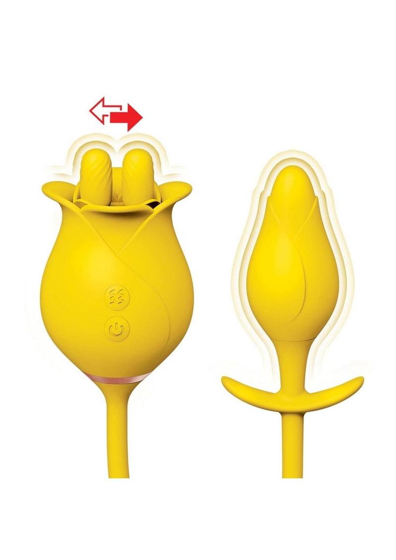 Clit-Tastic Tulip Clitoral Vibrator - Yellow