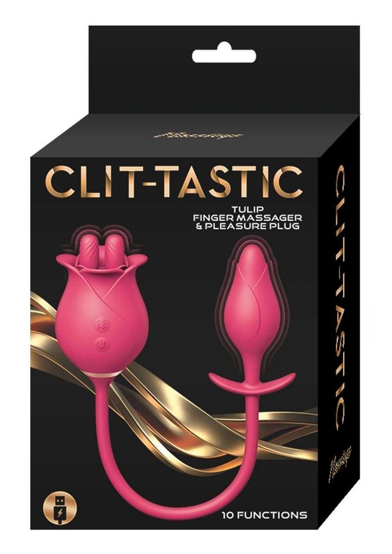 Masajeador de dedo y tapón de placer