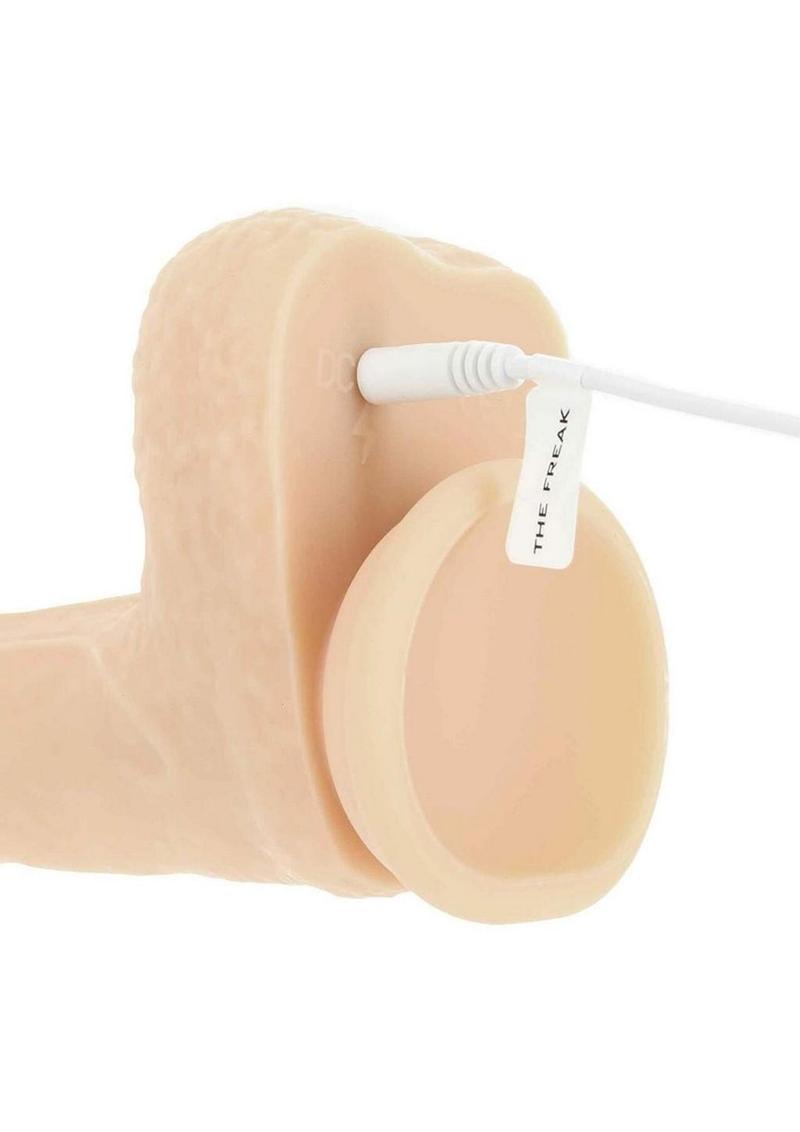 Naked Addiction Silicone Rechargeable Thrusting, Vibrating, and Rotating Dildo 7.5in - Vanilla