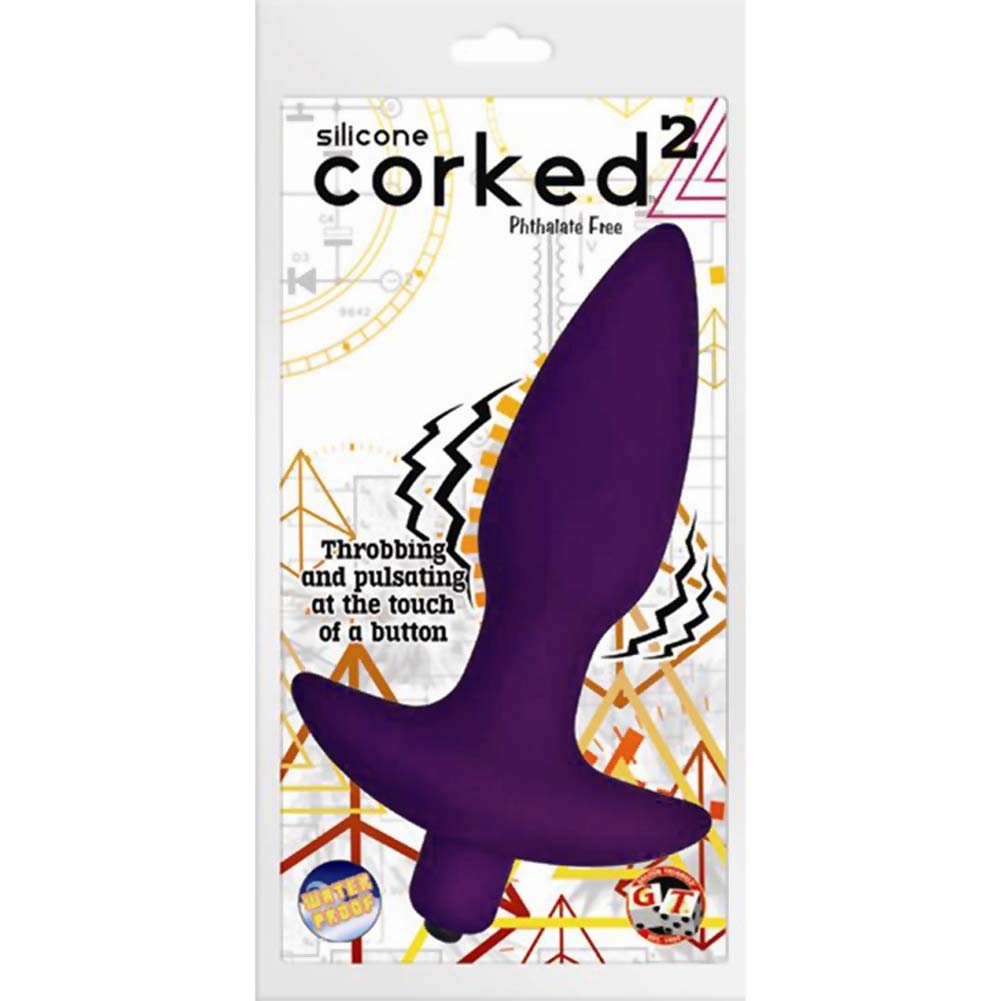 Corked 2 Silicone Anal Plug - Medium - Lavender