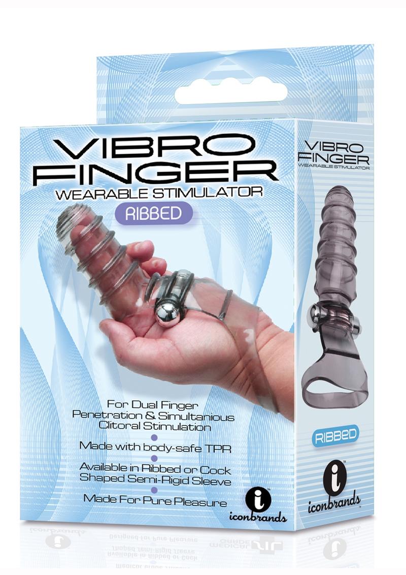 The 9's - VibroFinger Massager - Grey