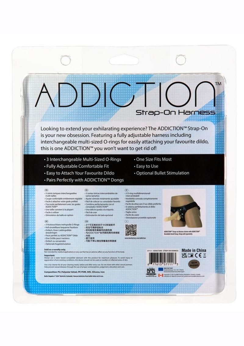 Addiction Strap-On Harness - One Size - Black