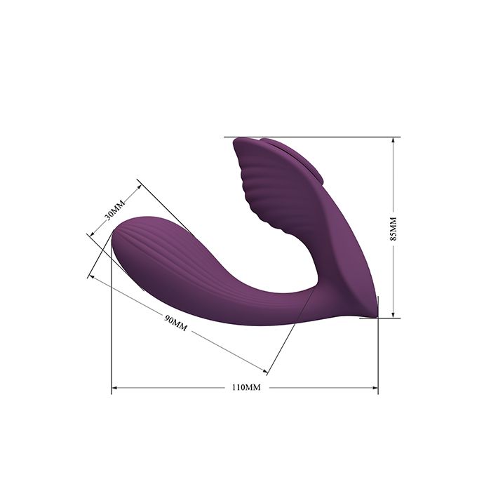 Pretty Love Franz Magnetic App-Controlled Panty Vibe - Purple