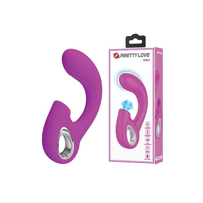 Pretty Love Sibel Tapping Rabbit G Vibrator - Fuchsia