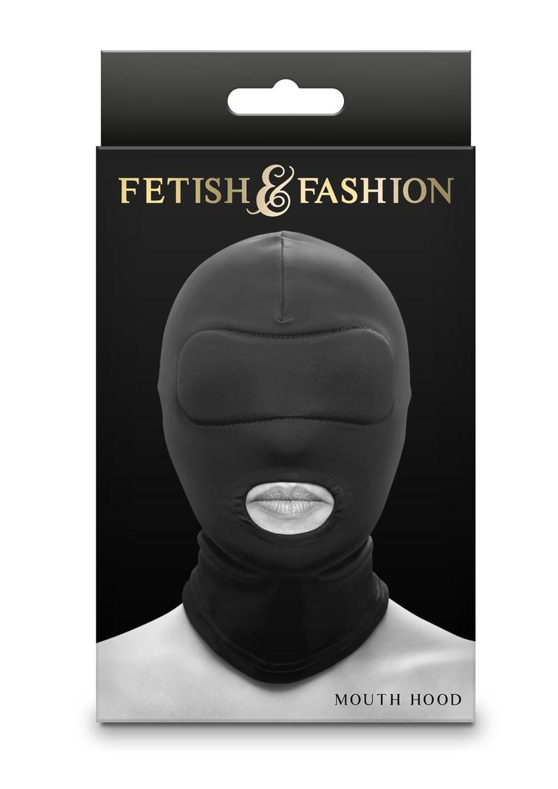 Fetish & Fashion Mouth Hood - Black
