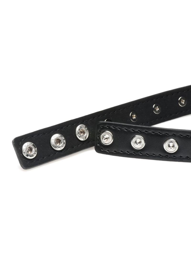 Master Series Spiked Heart Choker - Black