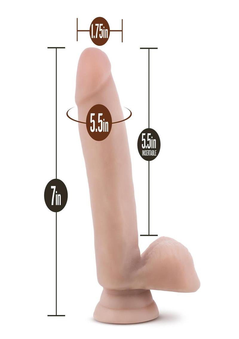 Coverboy The Surfer Dude Dildo with Balls 6.75in - Vanilla