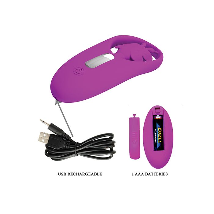 Pretty Love Dancing Butterfly Panty Vibe w/Free Panty - Fuchsia