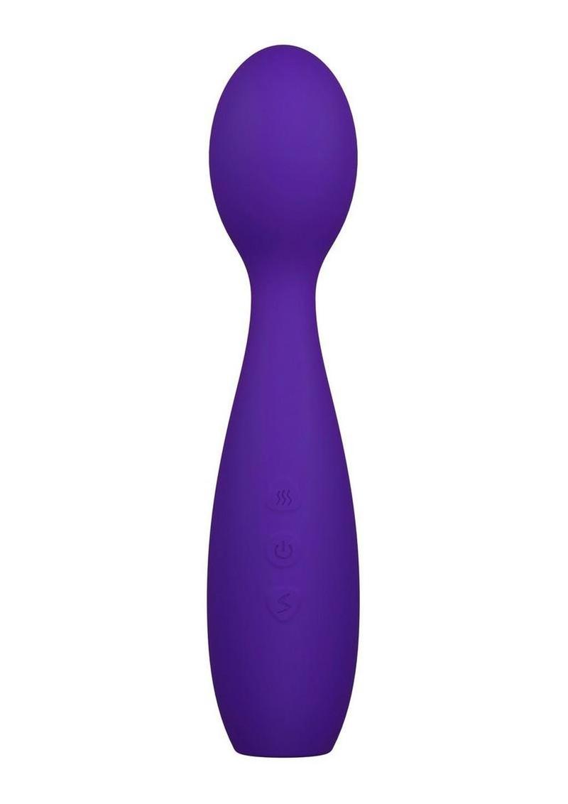 Sexy Things Velvet High Rechargeable Silicone Vibrating Wand - Purple
