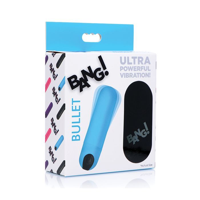 Bang! Vibrating Bullet w/Remote Control - Blue