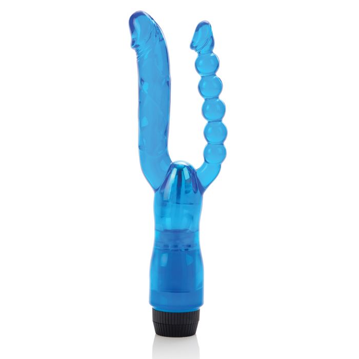 Crystalessence 5" Dual Penetrator - Blue