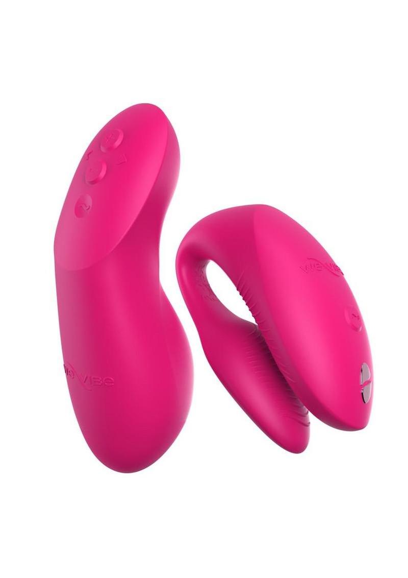 We-Vibe Chorus Rechargeable Silicone Couples Vibrator with Remote Control - Electric Pink