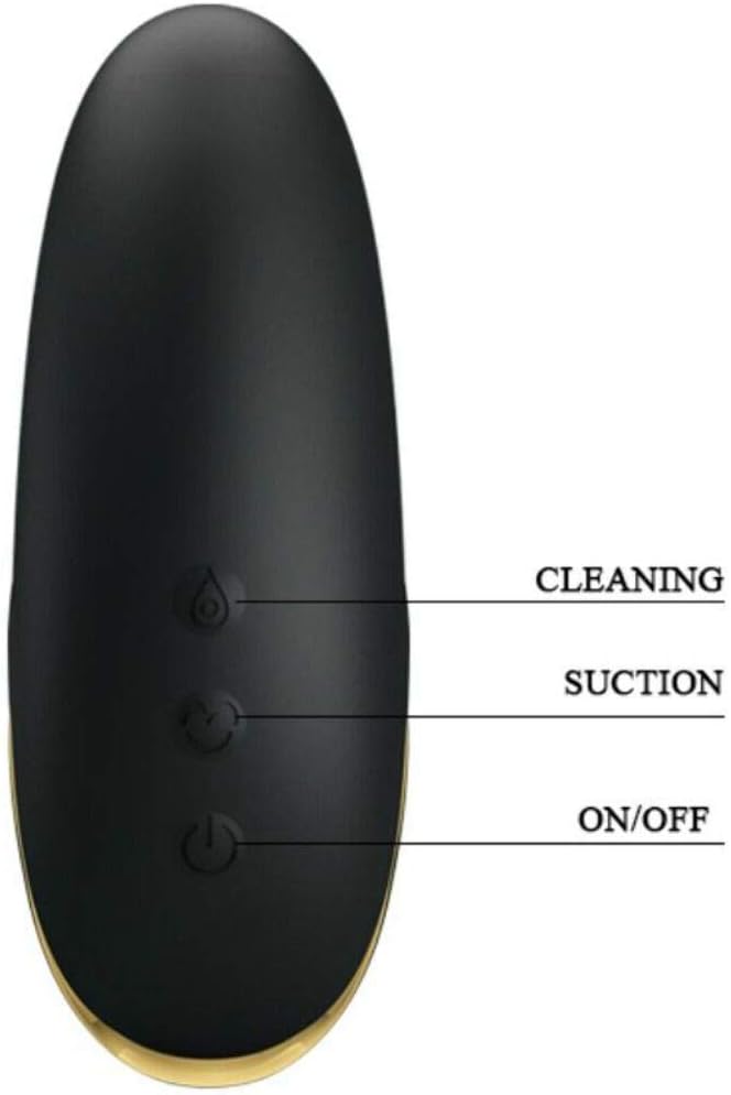 Black and gold suction clitoris stimulator - Otis