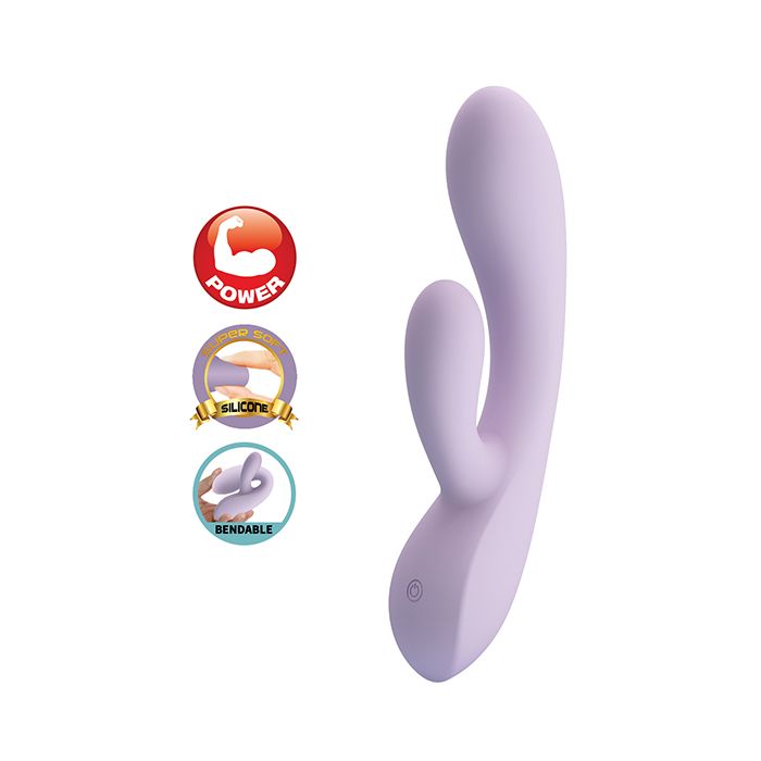 Pretty Love Rosalyn Rabbit Vibrator - Lilac