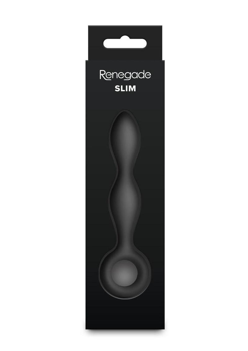 Renegade Slim Tapered Slim Silicone Anal Plug - Black