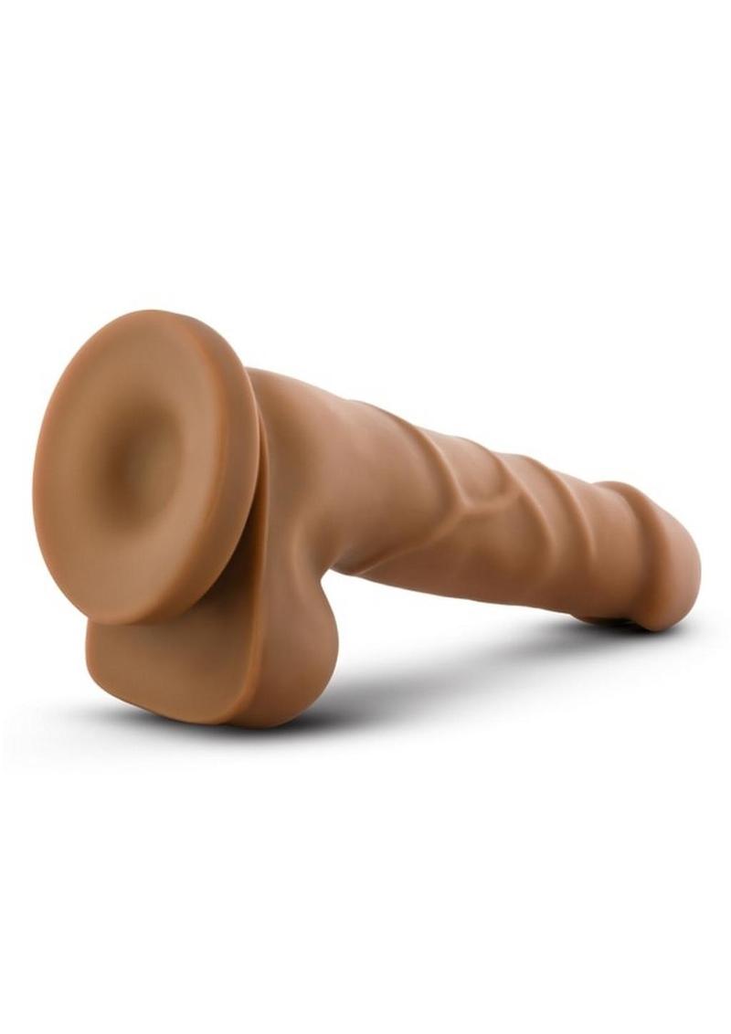 Dr. Skin Silver Collection Basic 7 Dildo with Balls 7.75in - Caramel