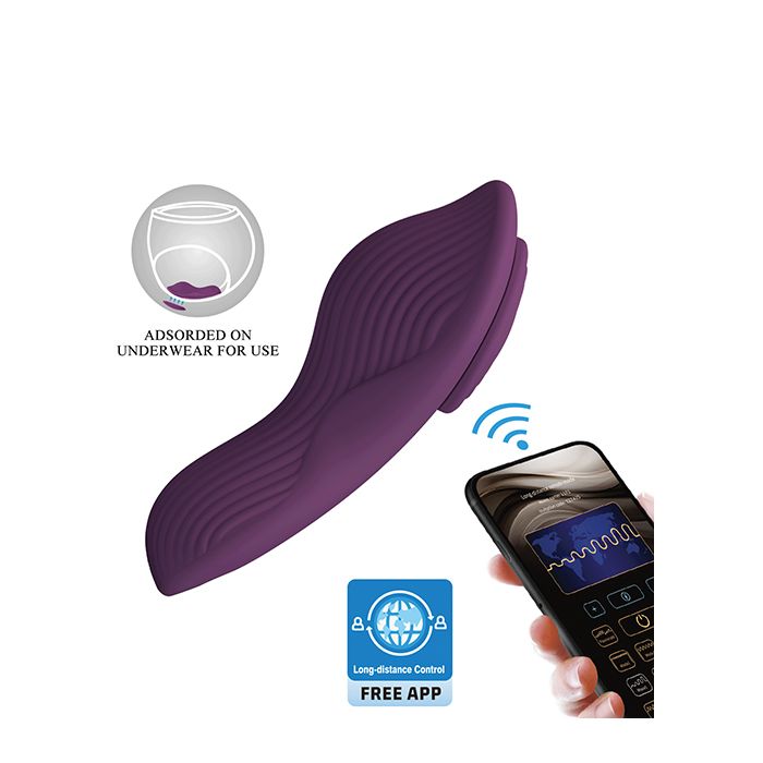 Pretty Love Mane Magnetic App-Controlled Panty Vibe - Purple