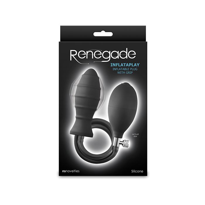 Renegade Inflataplay Inflatable Anal Plug - Black