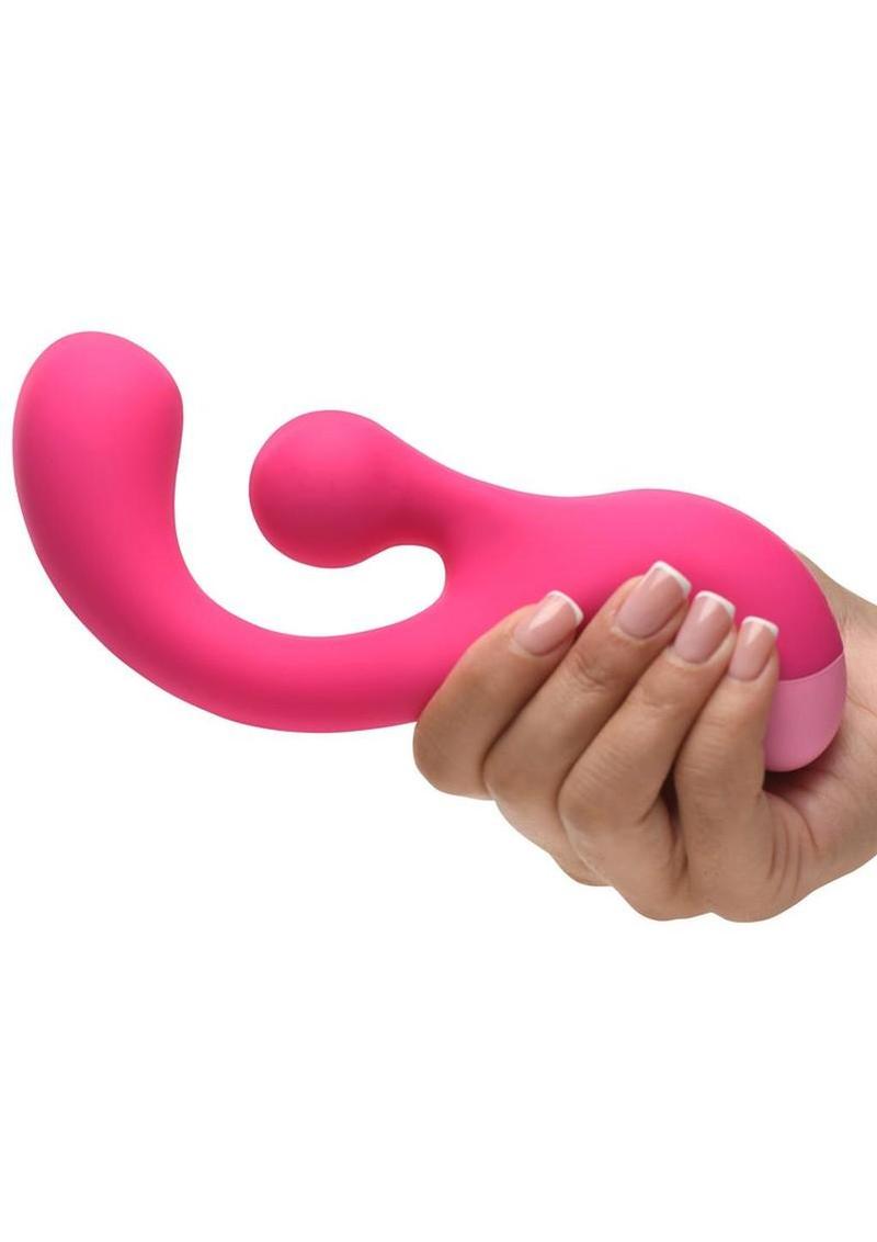 Bang! Gyro Rabbit Rechargeable Silicone Vibrator - Pink