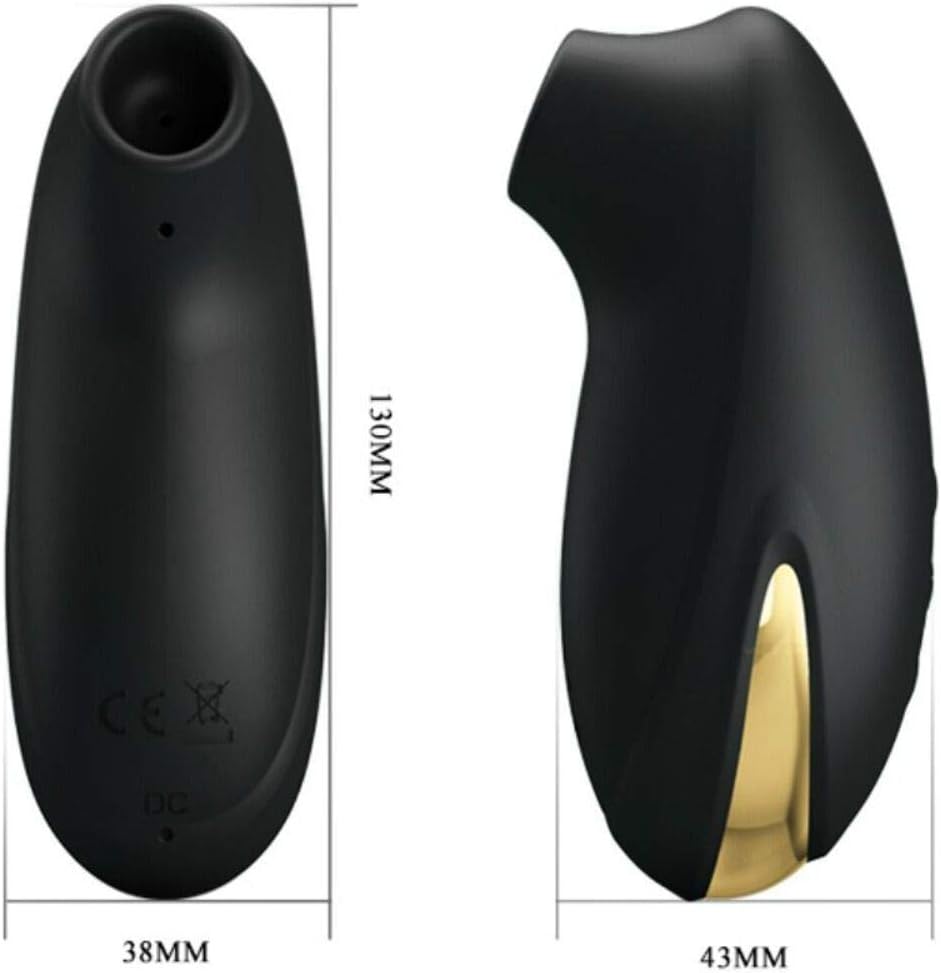Black and gold suction clitoris stimulator - Otis