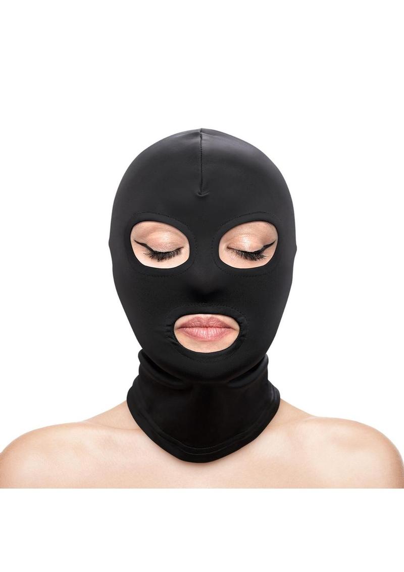 Fetish & Fashion Eyes & Mouth Hood - Black