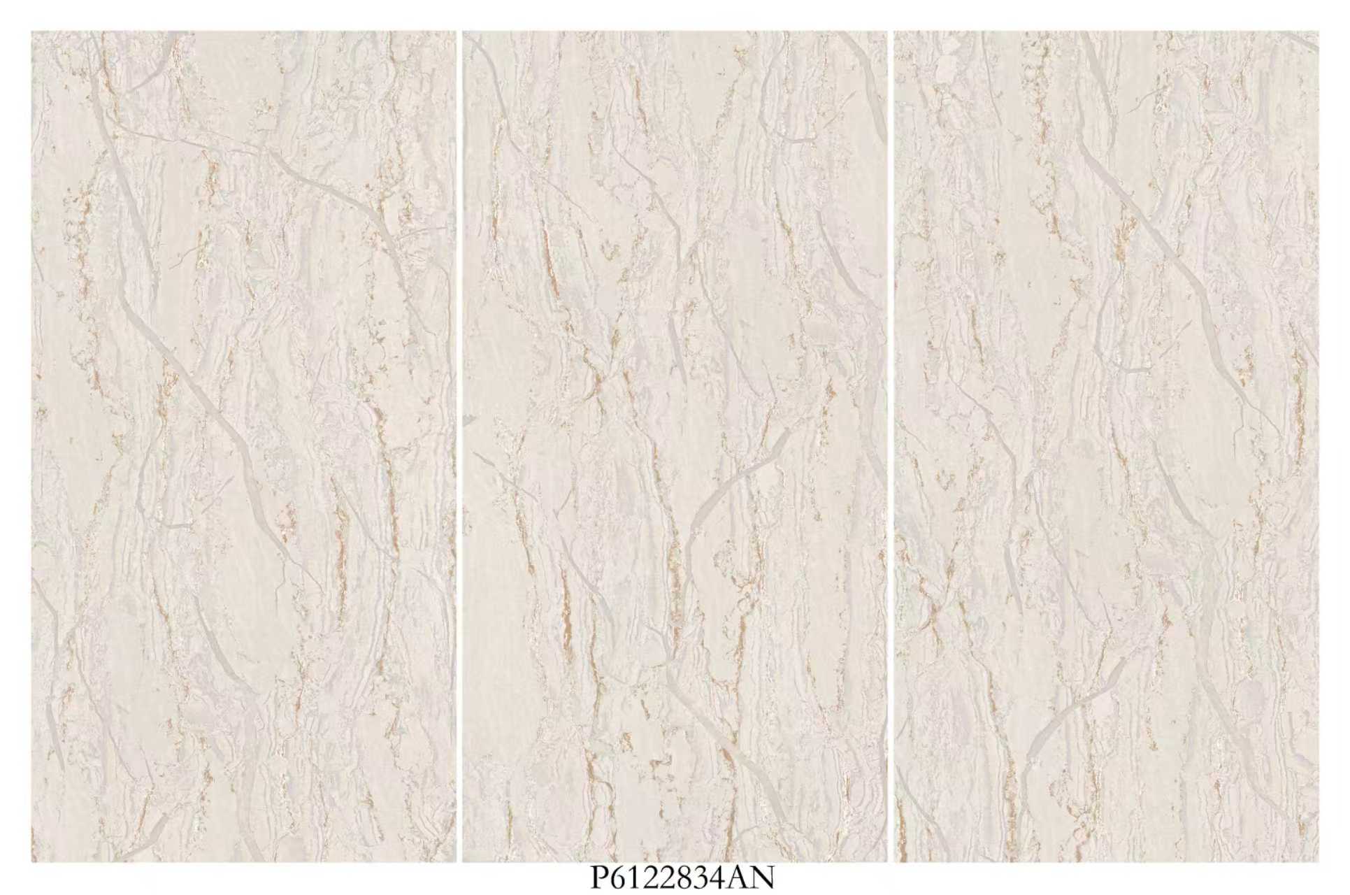 بلاط بورسلان بيج معرق لامع بنيان 60×120