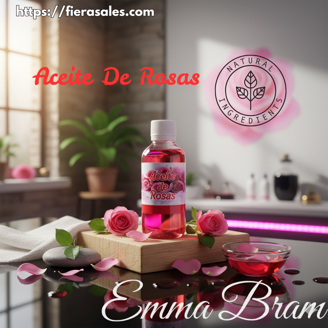 Aceite de Rosas 100% Natural 120ml 4oz Rose Oil