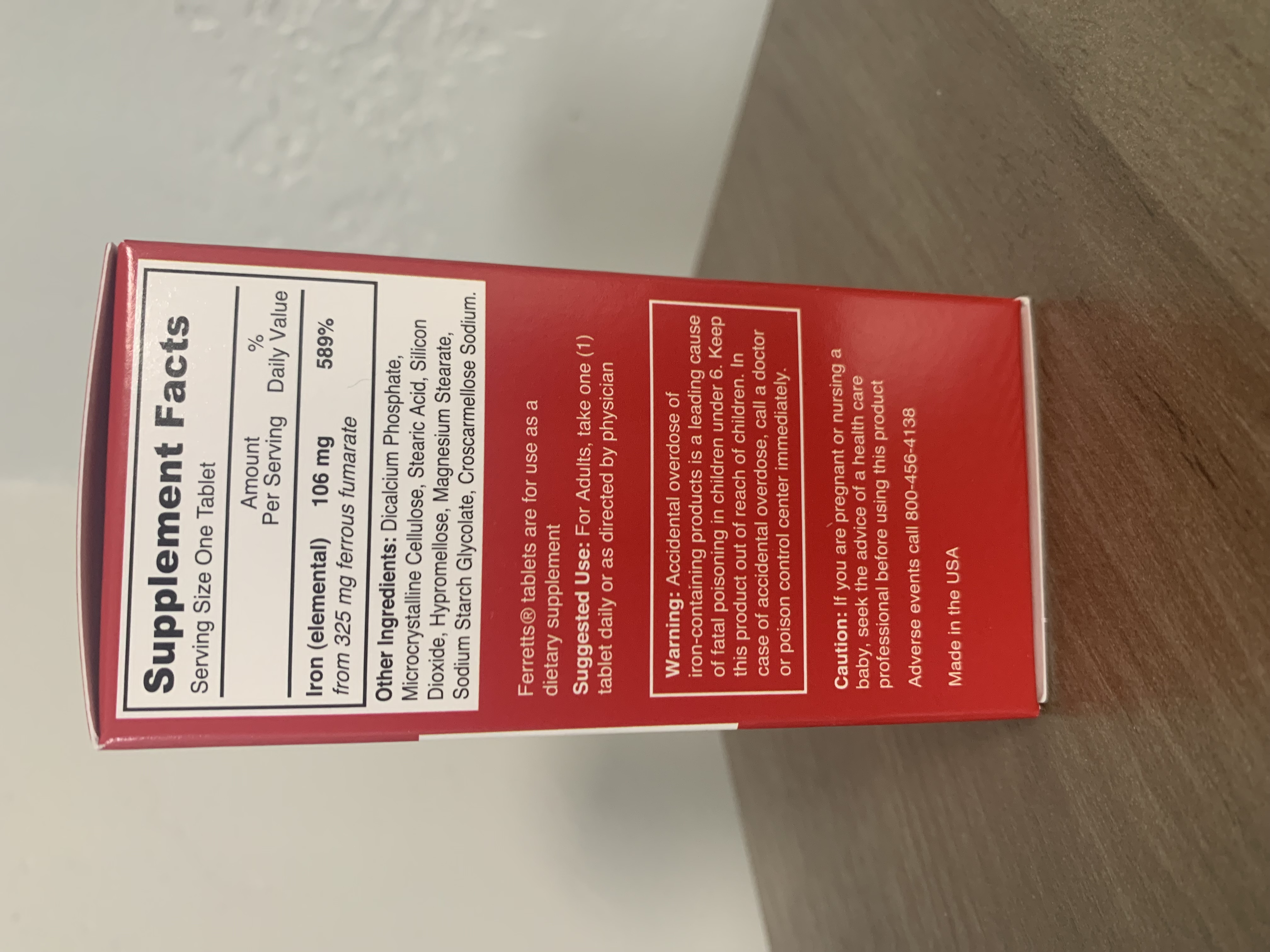 Ferretts Iron - Ferrous Fumarate 325 mg