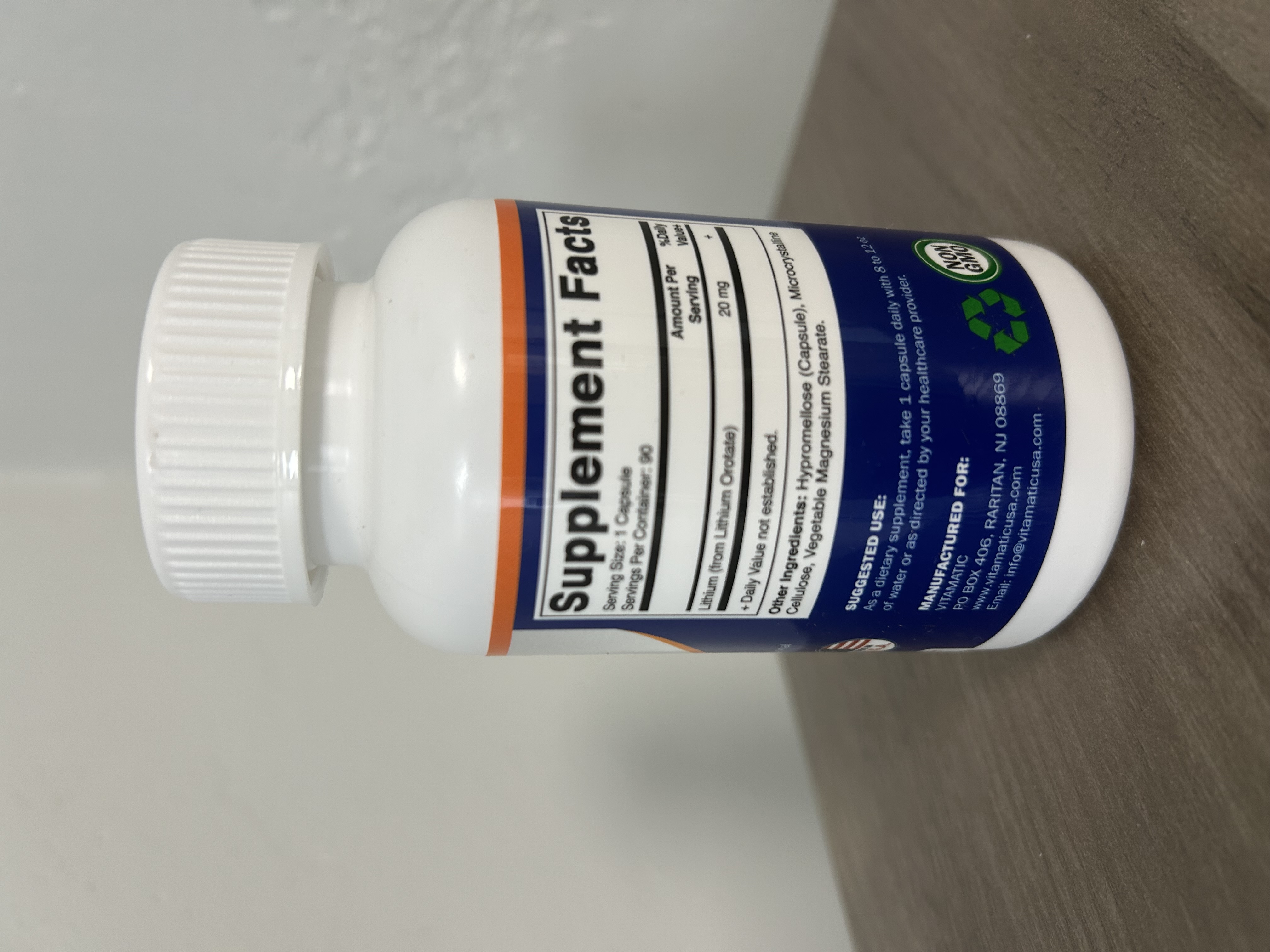 Lithium Orotate 20 mg