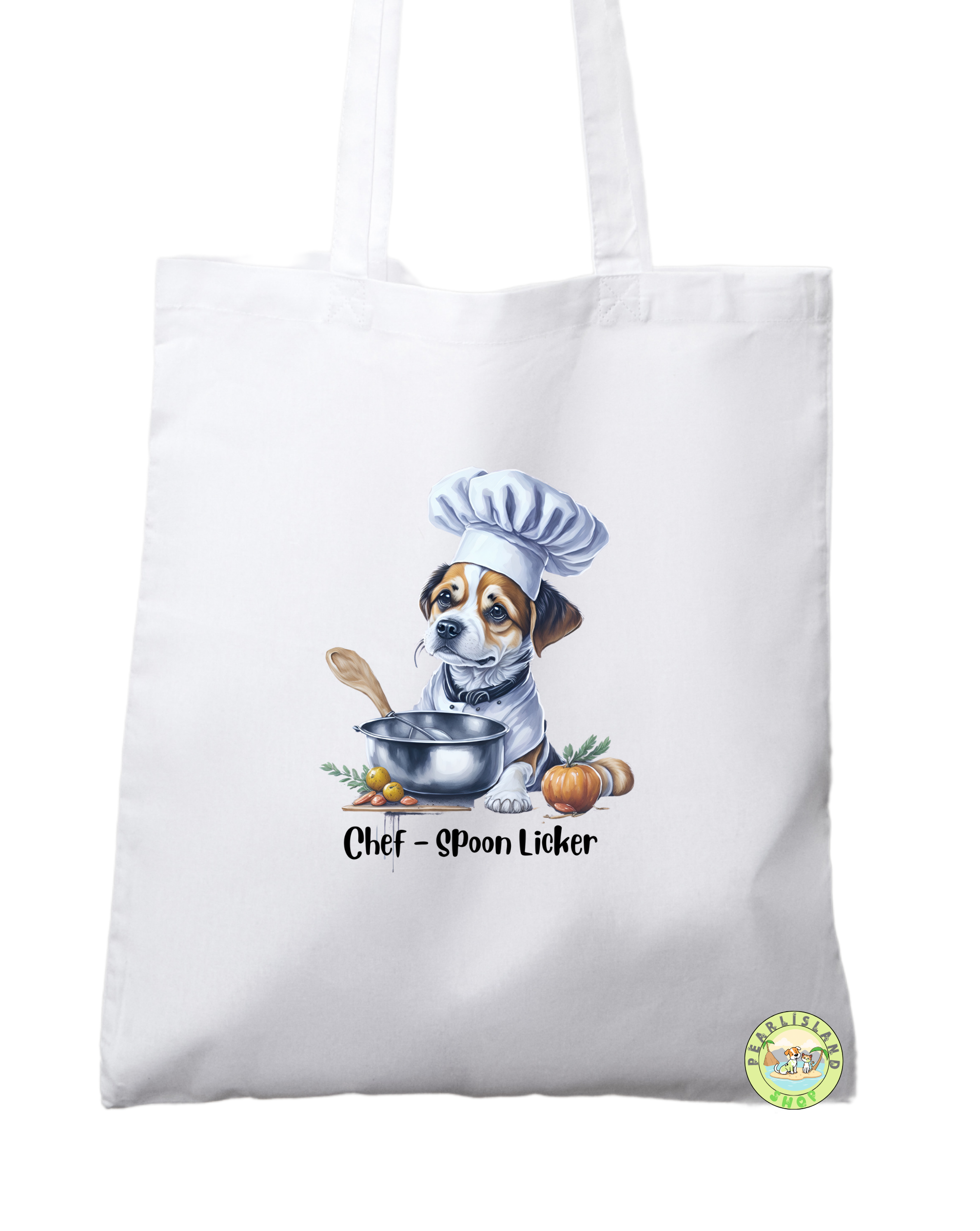 Chef Spoon Licker Dog Tote Bag