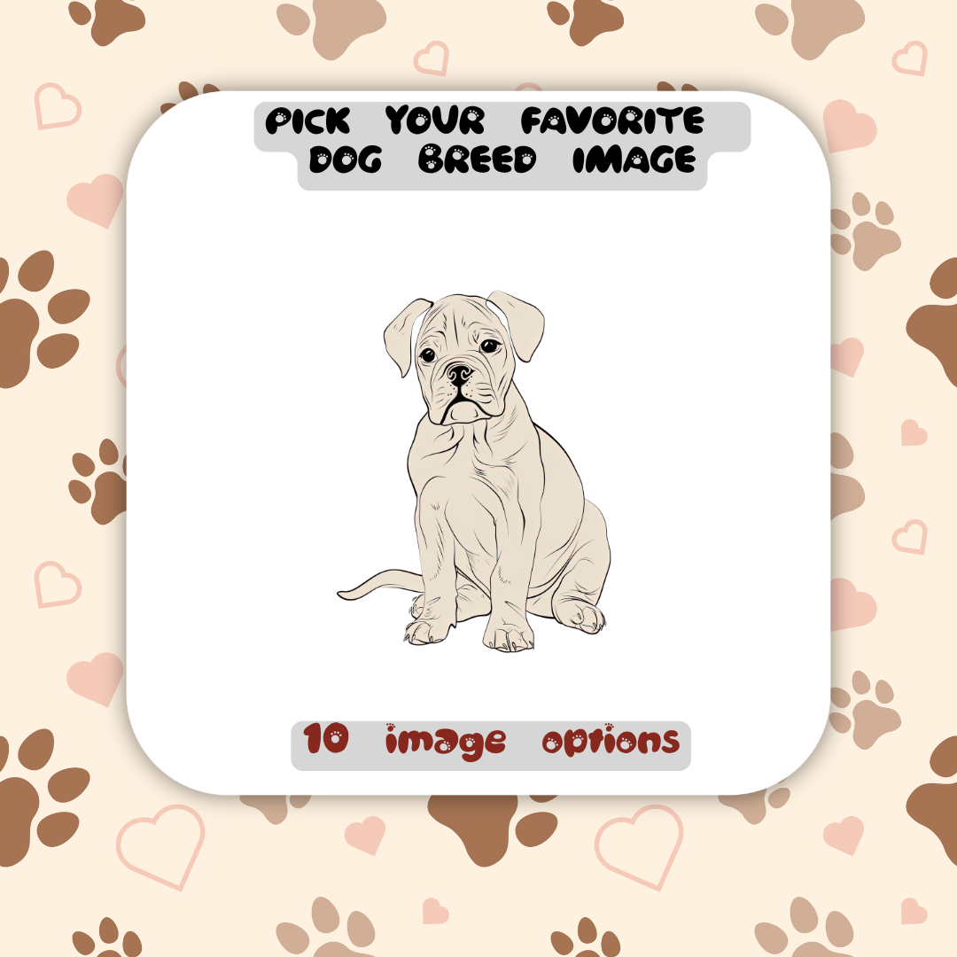 Personalized Dog Tote Bag – Custom Name & Breed 