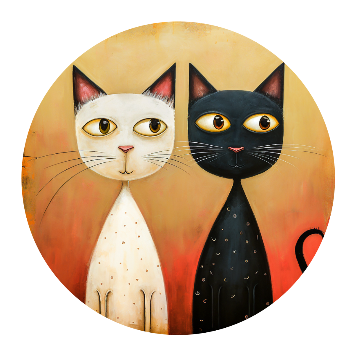 Quirky Cats 4x4 Coasters - Free Shipping