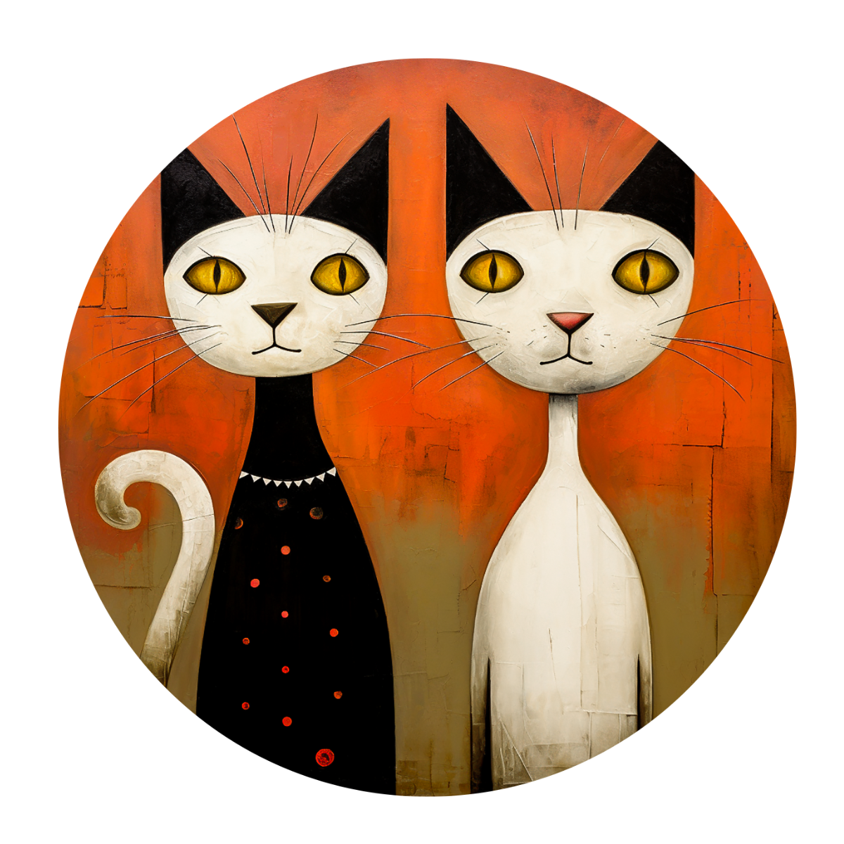 Quirky Cats 4x4 Coasters - Free Shipping