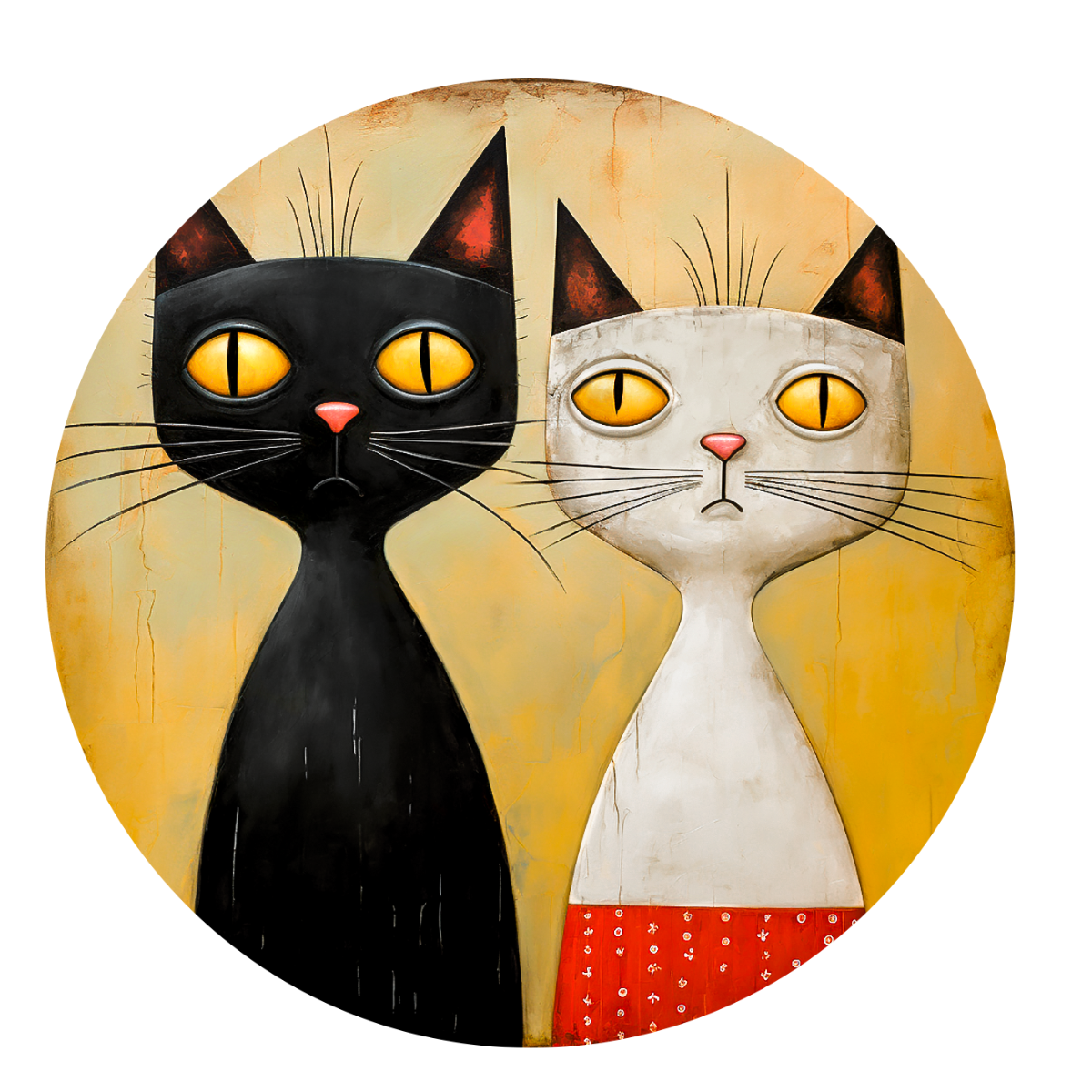 Quirky Cats 4x4 Coasters - Free Shipping
