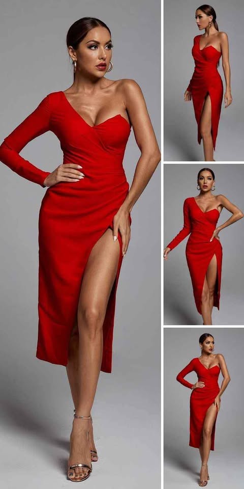 Vestido rojo elegante