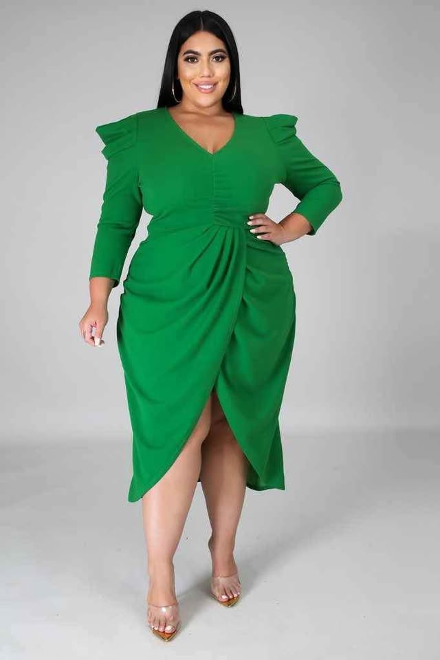 Vestido verde elegante