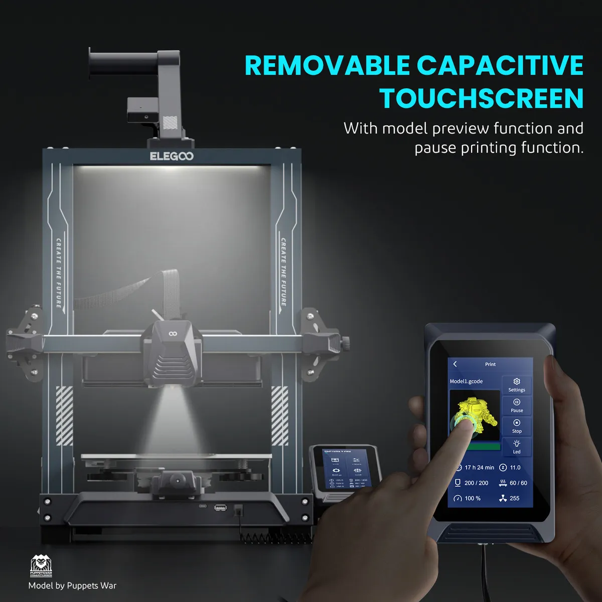 Impresora 3d Elegoo Neptune 4 Pro Color Negro Negro