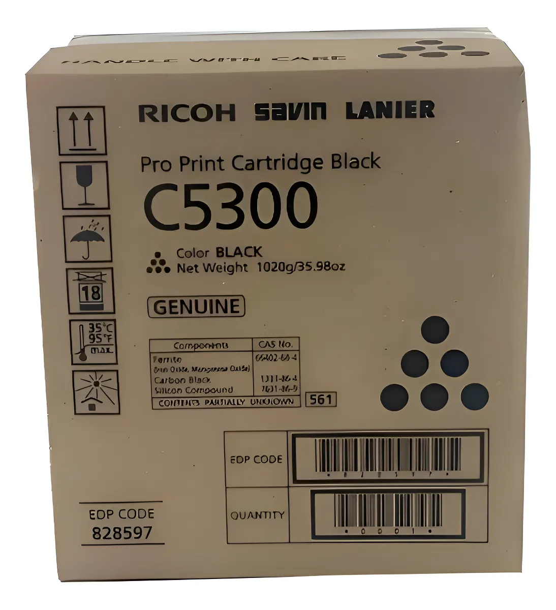 Toner Ricoh Original Pro C5300 Proc 5300 Pro C 5300 Negro Negro