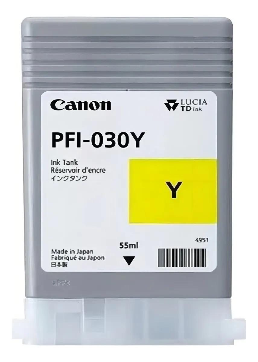 Cartucho De Tinta Canon Pfi-030y De Color Amarillo De 55ml