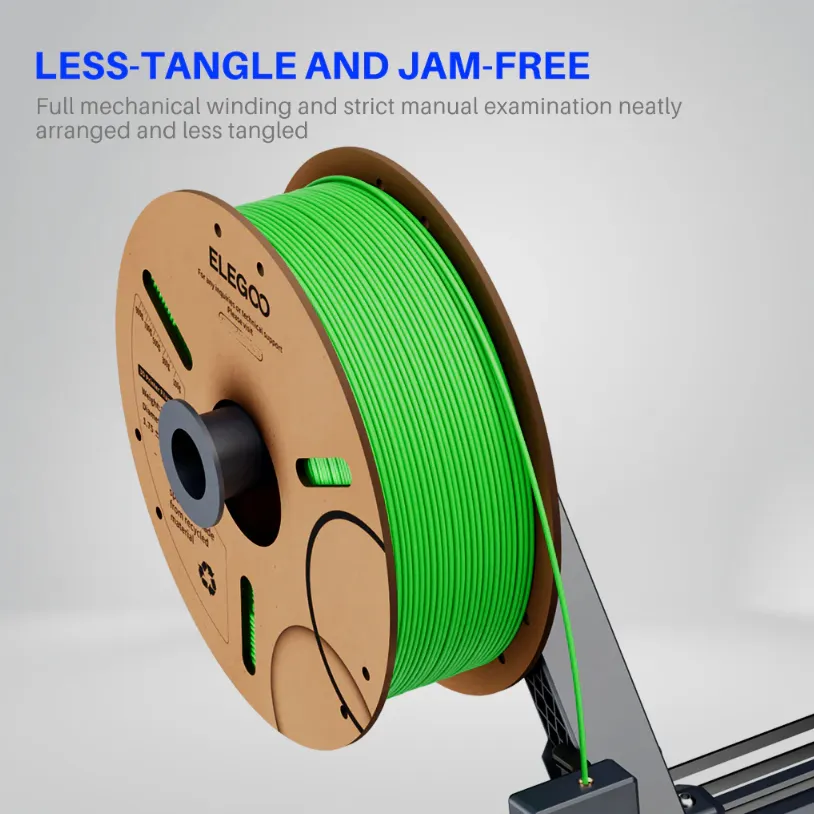 Elegoo 1kg Pla Filamento para Impresora 3d 1.75mm Color Verde Claro