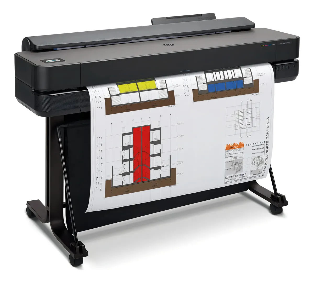 Impresora Plotter Hp Designjet T650 36 Pulgadas (5hb10d) Negro