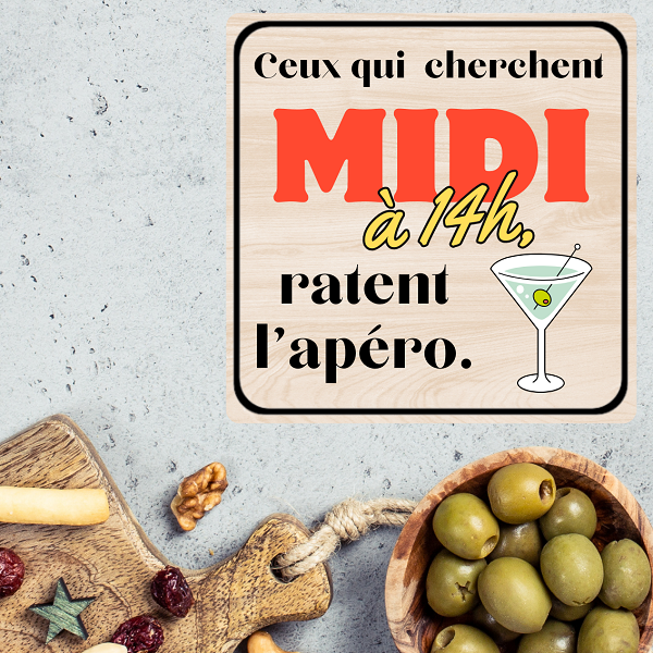 Dessous de verre thème apéritif
