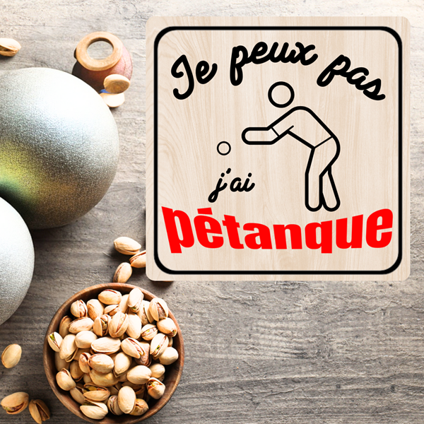 Dessous de verres thème pétanque