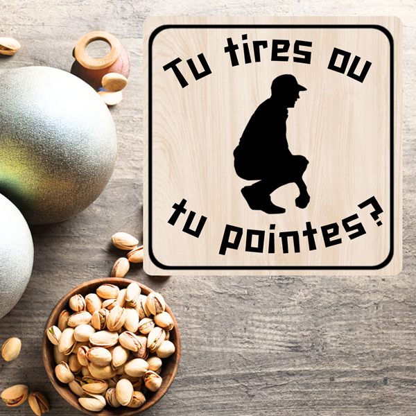 Dessous de verres thème pétanque