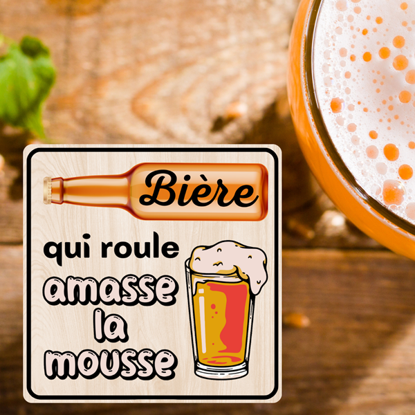 Dessous de verres thème bière