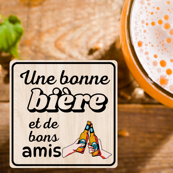 Dessous de verres thème bière