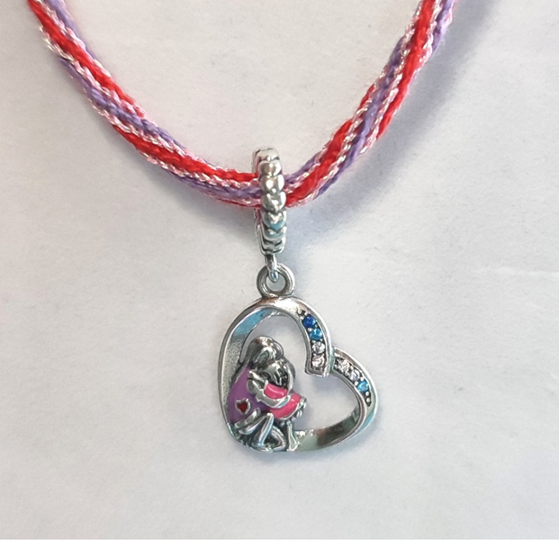 Charm en argent mère et fille